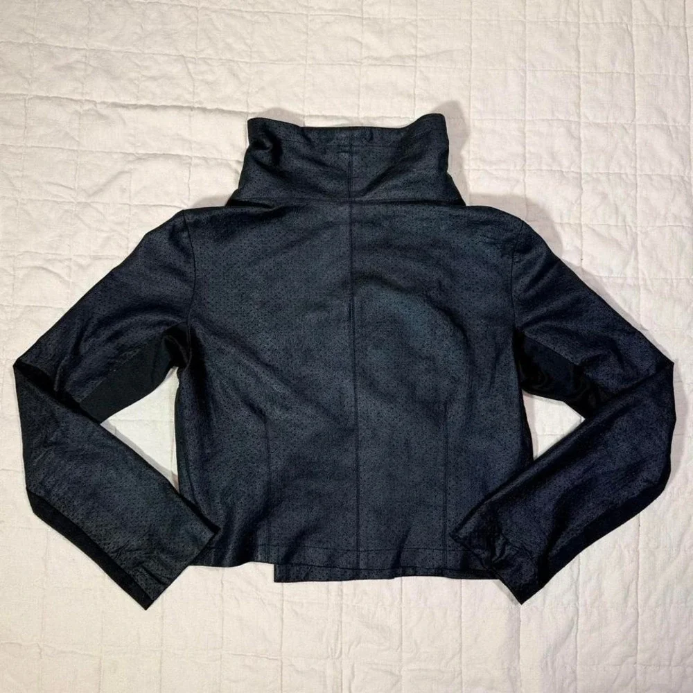 Georgie Made in USA Black Faux Leather Jacket – Size L (Fits M) - Picture 8 of 8